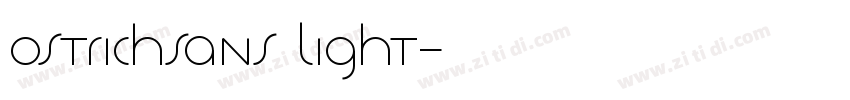 ostrichsans light字体转换